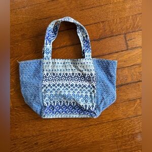 Crewcuts Blue and White Patterned Kids Tote